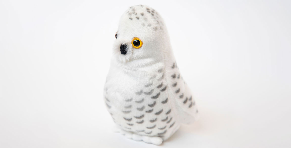A Snowy Owl plush.