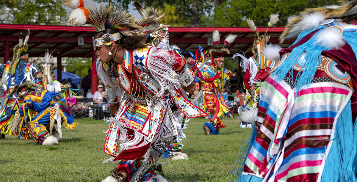The Chicken Dance performed at an annual intertribal powwow in North Dakota.