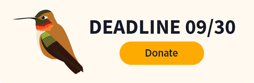Deadline 09/30 [Donate]